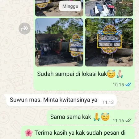 Pengiriman Papan Bunga Duka Serua Indah