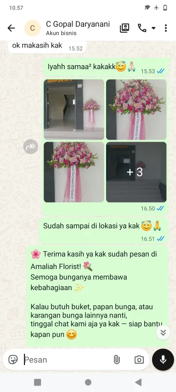Pengiriman Karangan Bunga Serua Indah